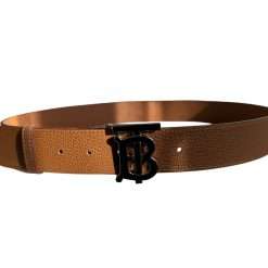 Alternative view of TB Brown Motif Leather Belt
