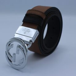 Reversible GG Buckle Leather Belt - Brands Gateway