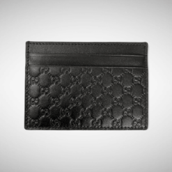 Gucci Signature Web Card Case Black