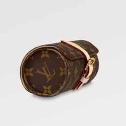 Louis Vuitton Watch Case Brown Monogram with premium cowhide trimmings