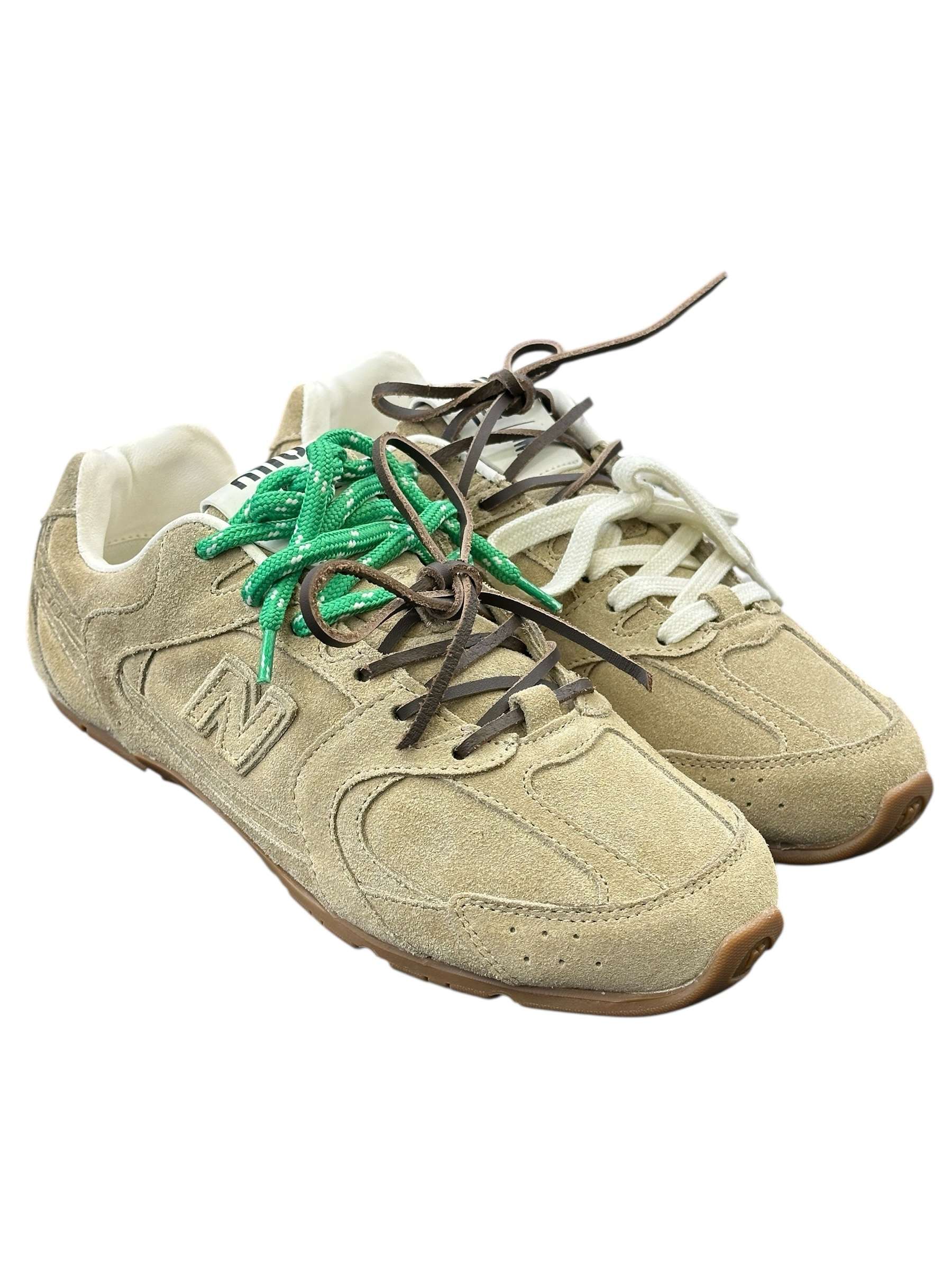 New Balance X Miu Miu 530 SL suede sneakers