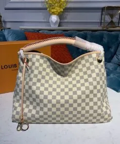 Artsy MM Damier Azur Canvas For Women, Women’s Handbags 16.1in/41cm - Image 2
